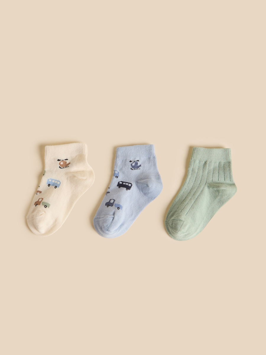 Pack of 3 - Assorted Ankle Length Socks