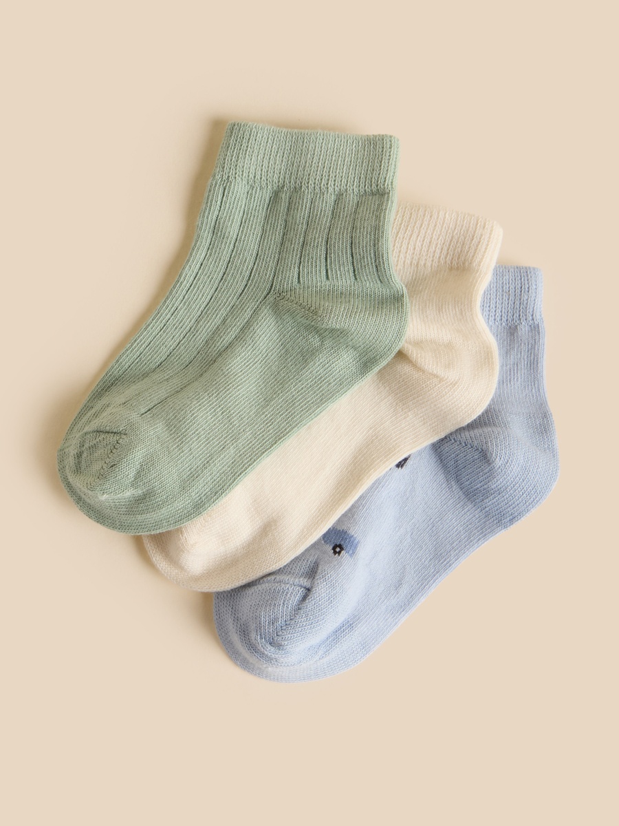 Pack of 3 - Assorted Ankle Length Socks