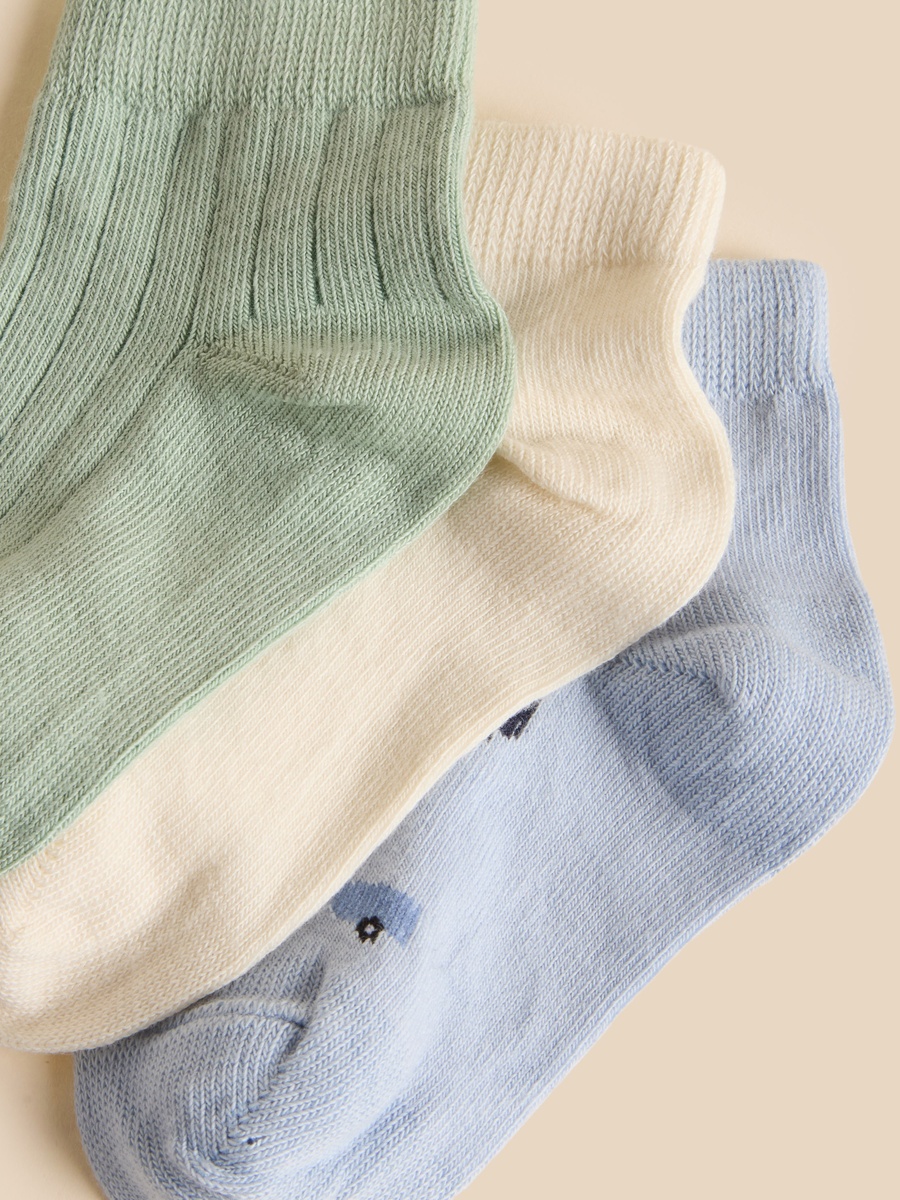 Pack of 3 - Assorted Ankle Length Socks