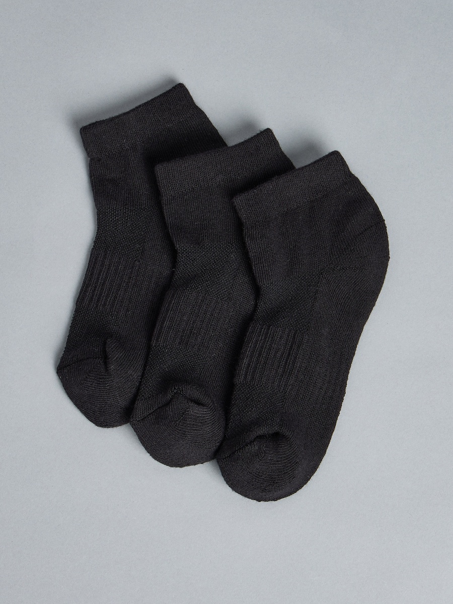 Pack of 3 - Textured Ankle Length Sports Socks