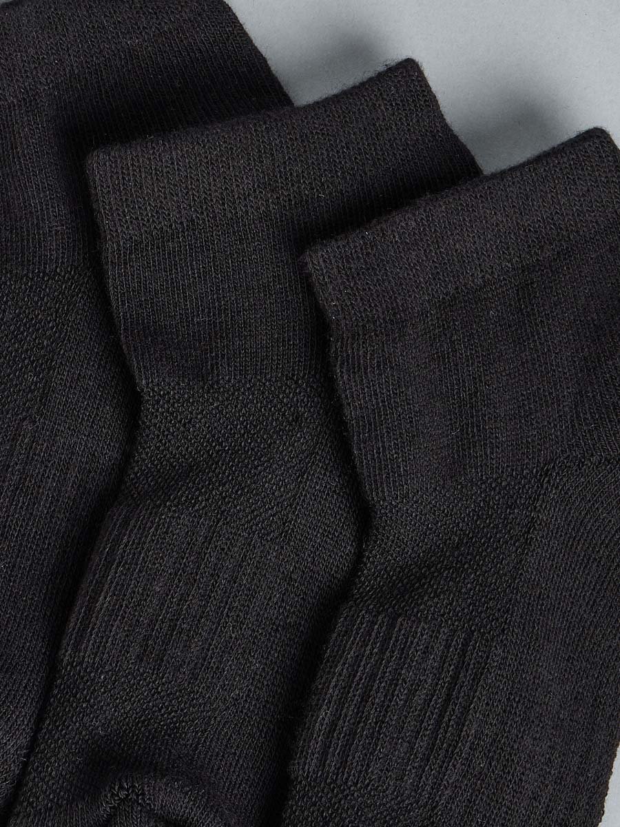 Pack of 3 - Textured Ankle Length Sports Socks