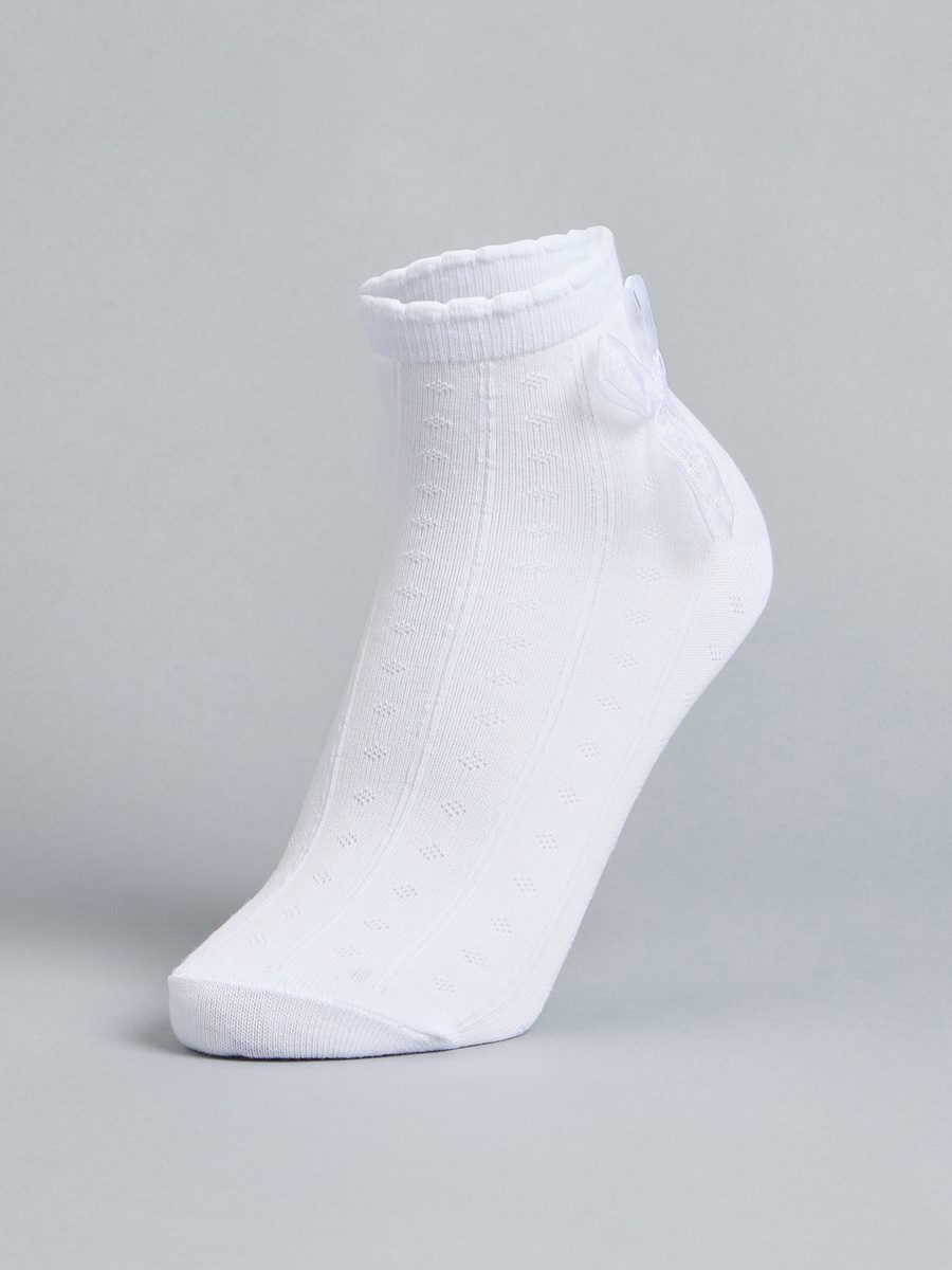Pack of 3 - Bow Accent Ankle Length Socks