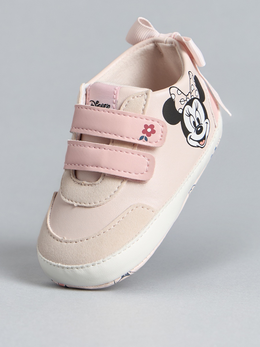 Minnie Mouse Print Booties