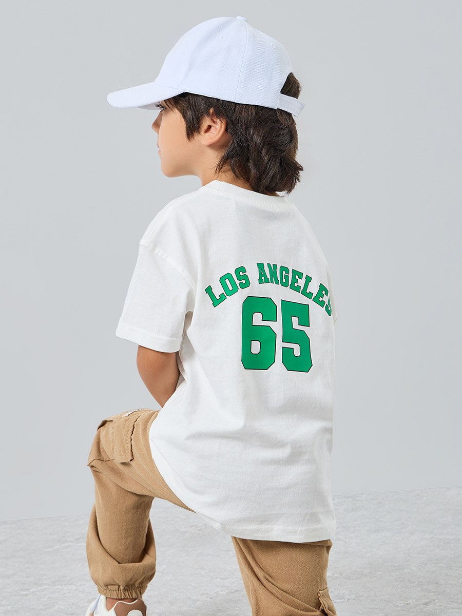 Boys Off-White Graphic Print Oversized T-Shirt