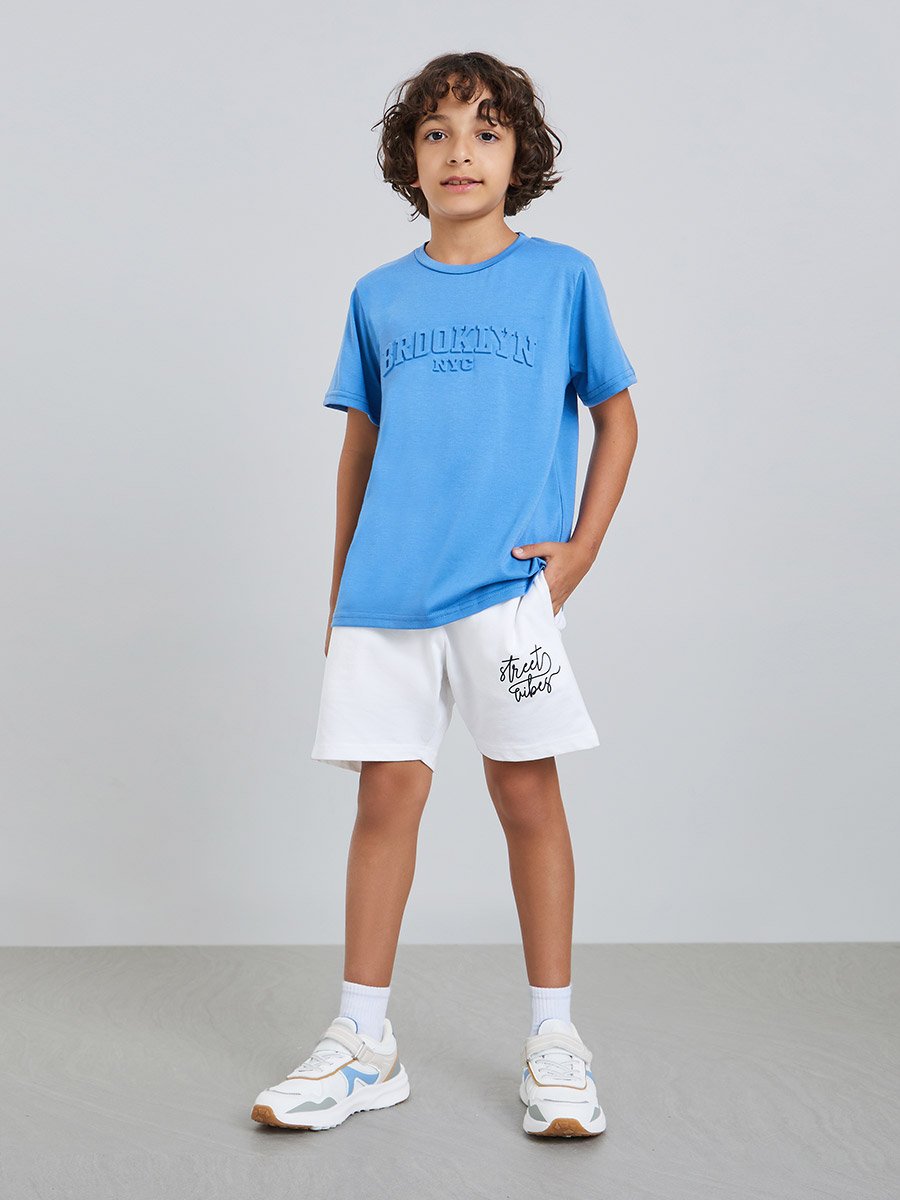 Teen Boys Slogan Print Shorts