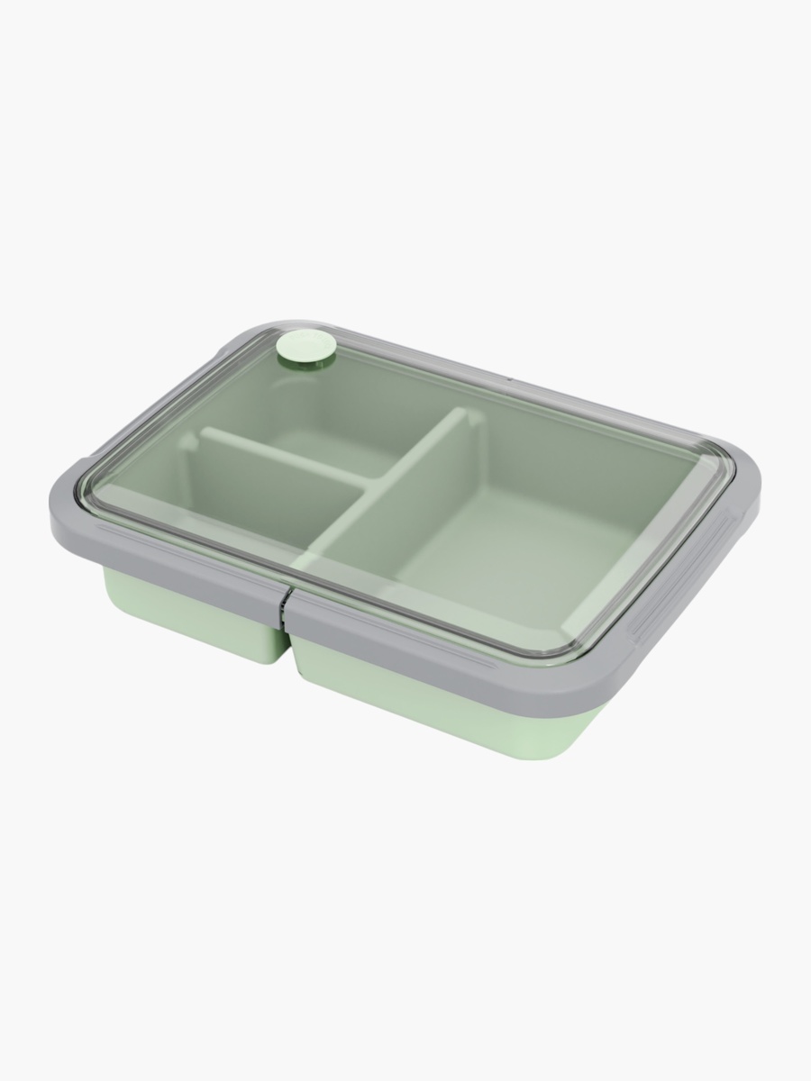 Solid 3-Compartment Bento Lunch Box