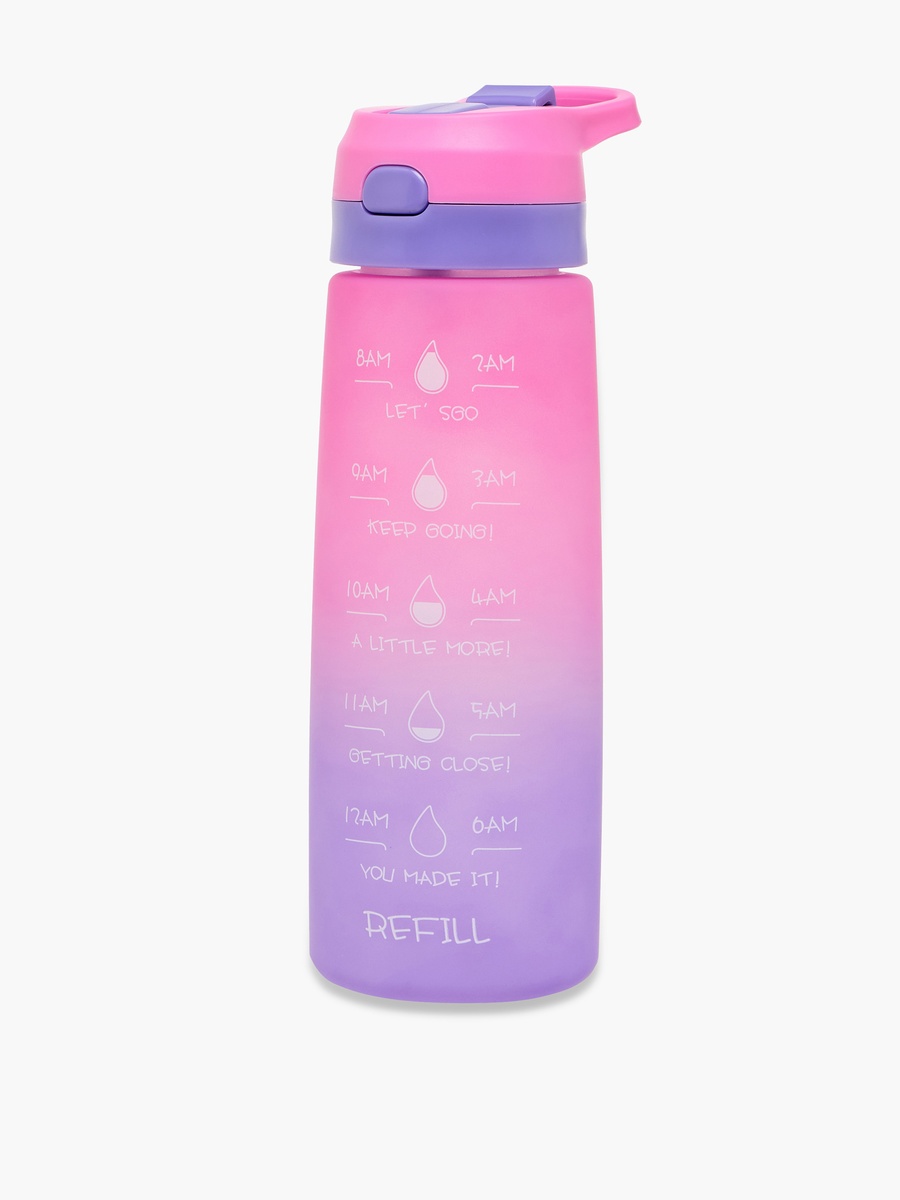 Tracker Print Sipper Water Bottle with Handle