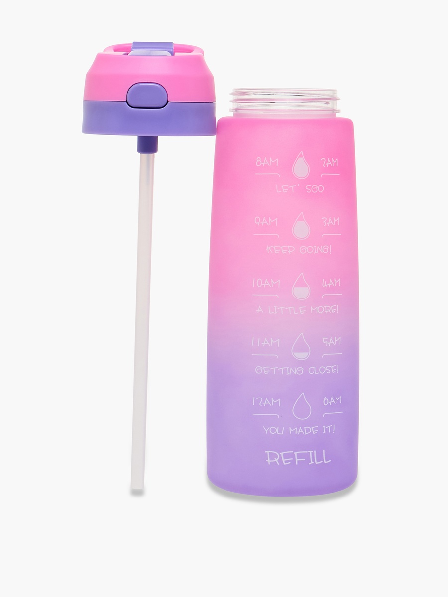 Tracker Print Sipper Water Bottle with Handle