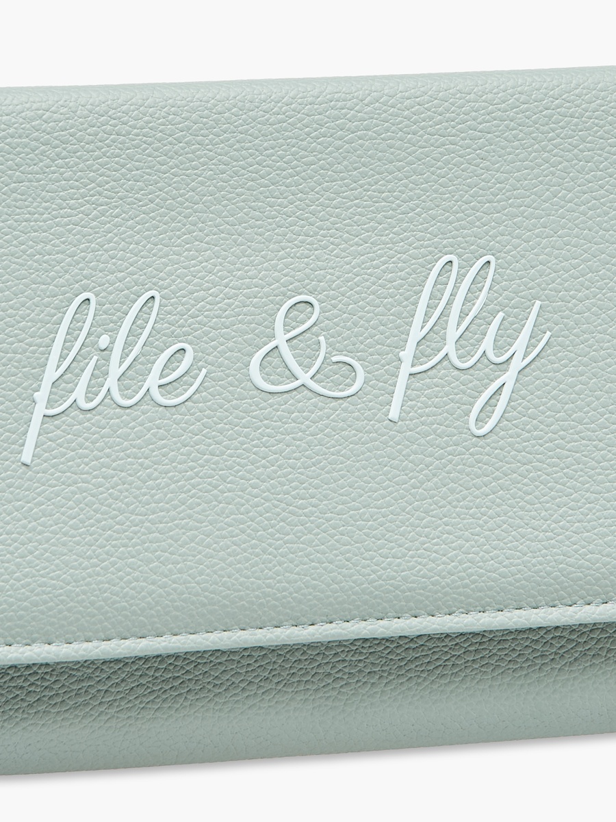 Typographic Print Document Holder with Flap Closure