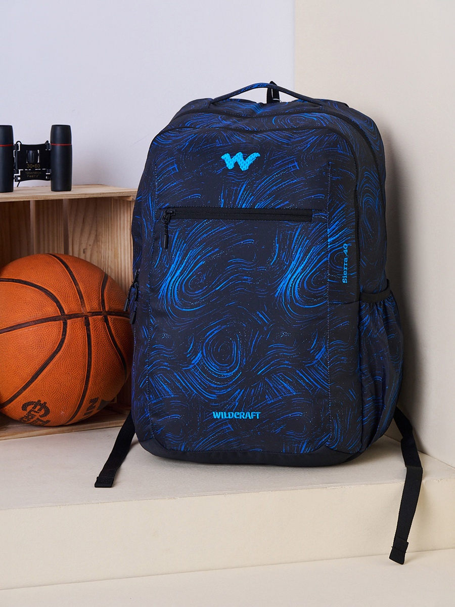 Printed School Backpack with Adjustable Shoulder Straps - 24x32x47 cm