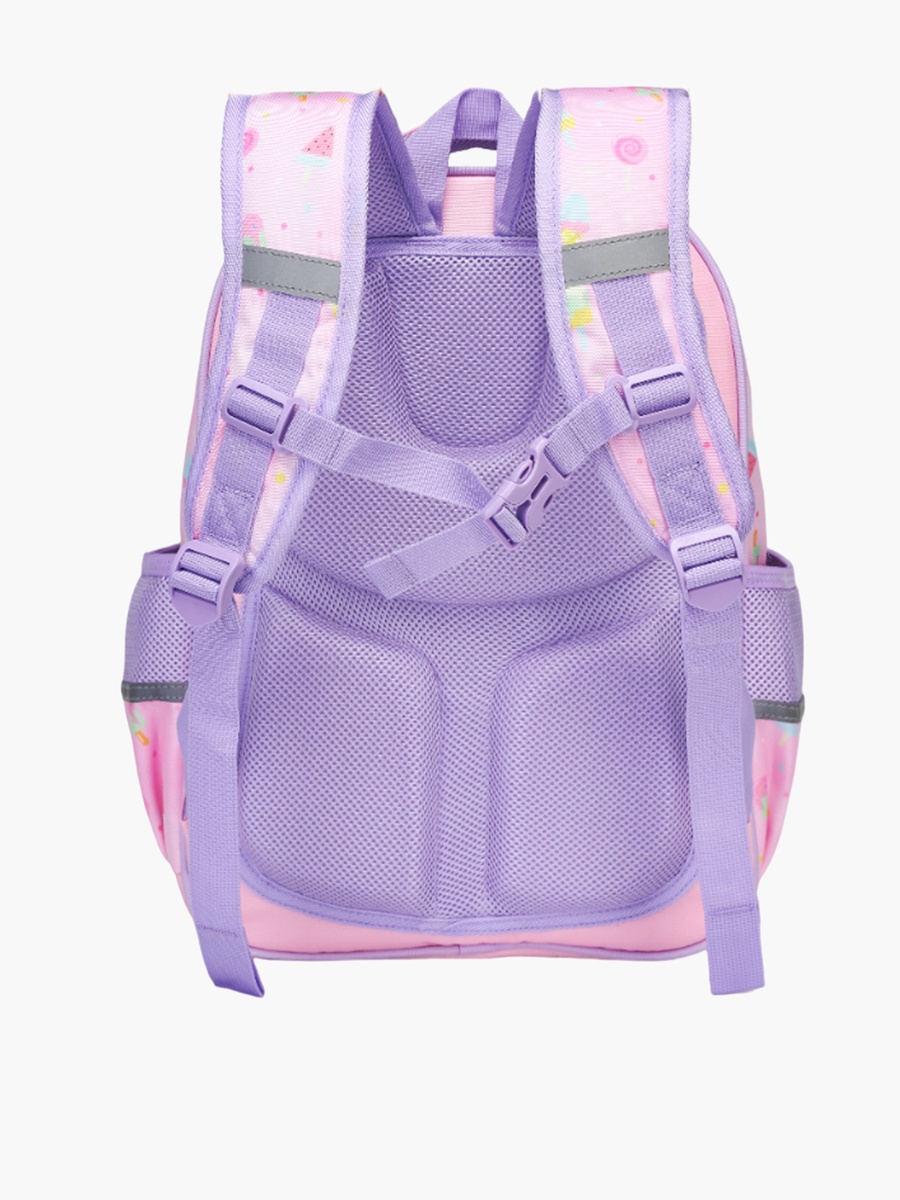 Mimi Printed Backpack with Adjustable Shoulder Straps - 28x10x40 cm
