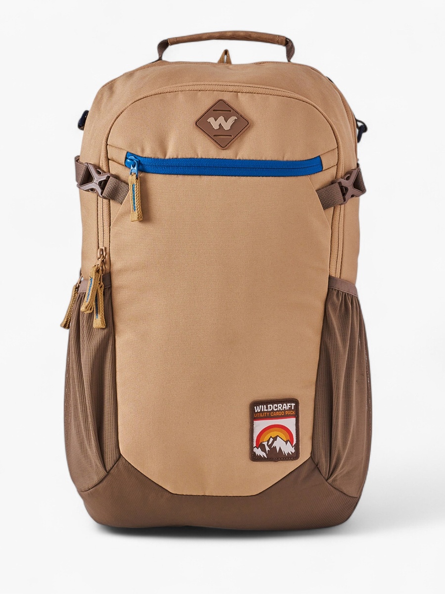 Solid Backpack with Adjustable Straps and Zip Closure - 18x29x49 cm