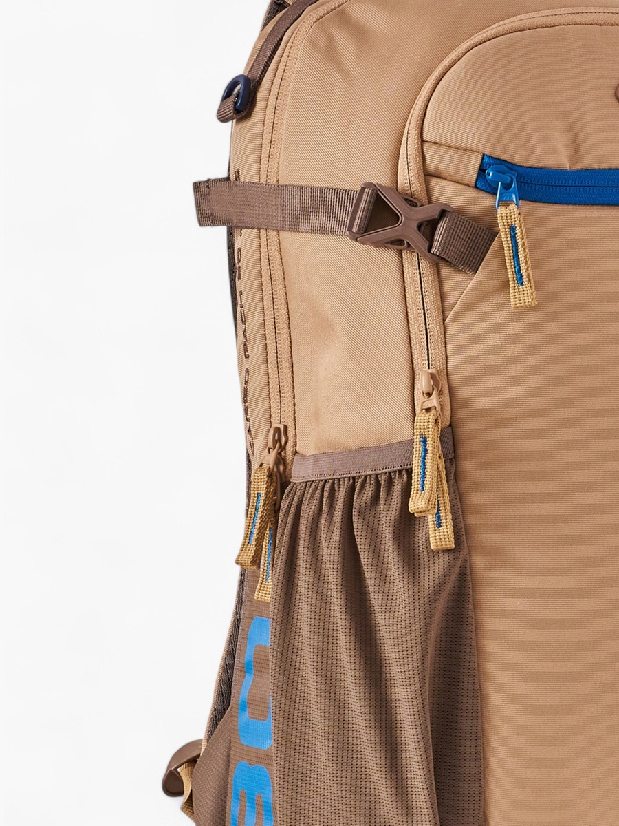 Solid Backpack with Adjustable Straps and Zip Closure - 18x29x49 cm