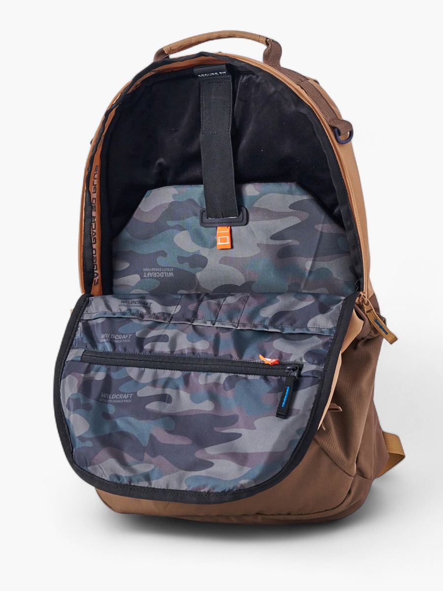 Solid Backpack with Adjustable Straps and Zip Closure - 18x29x49 cm