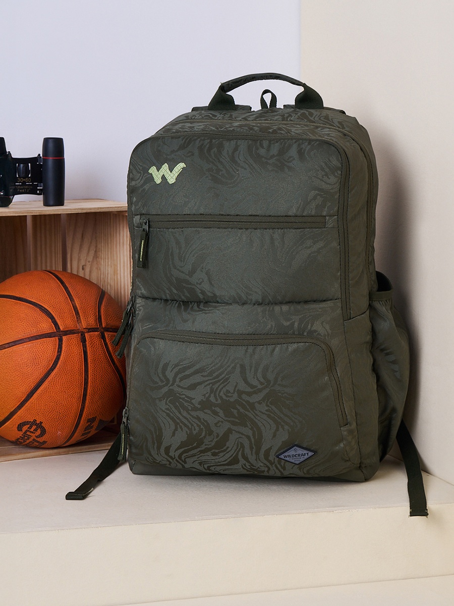 Solid School Backpack with Adjustable Shoulder Straps - 25x32x47 cm