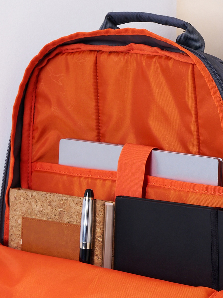 Solid School Backpack with Adjustable Shoulder Straps - 25x32x46 cm