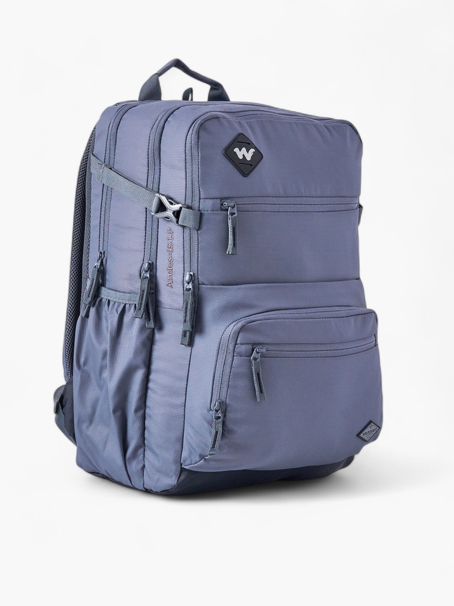 Solid School Backpack with Adjustable Shoulder Straps - 25x32x46 cm