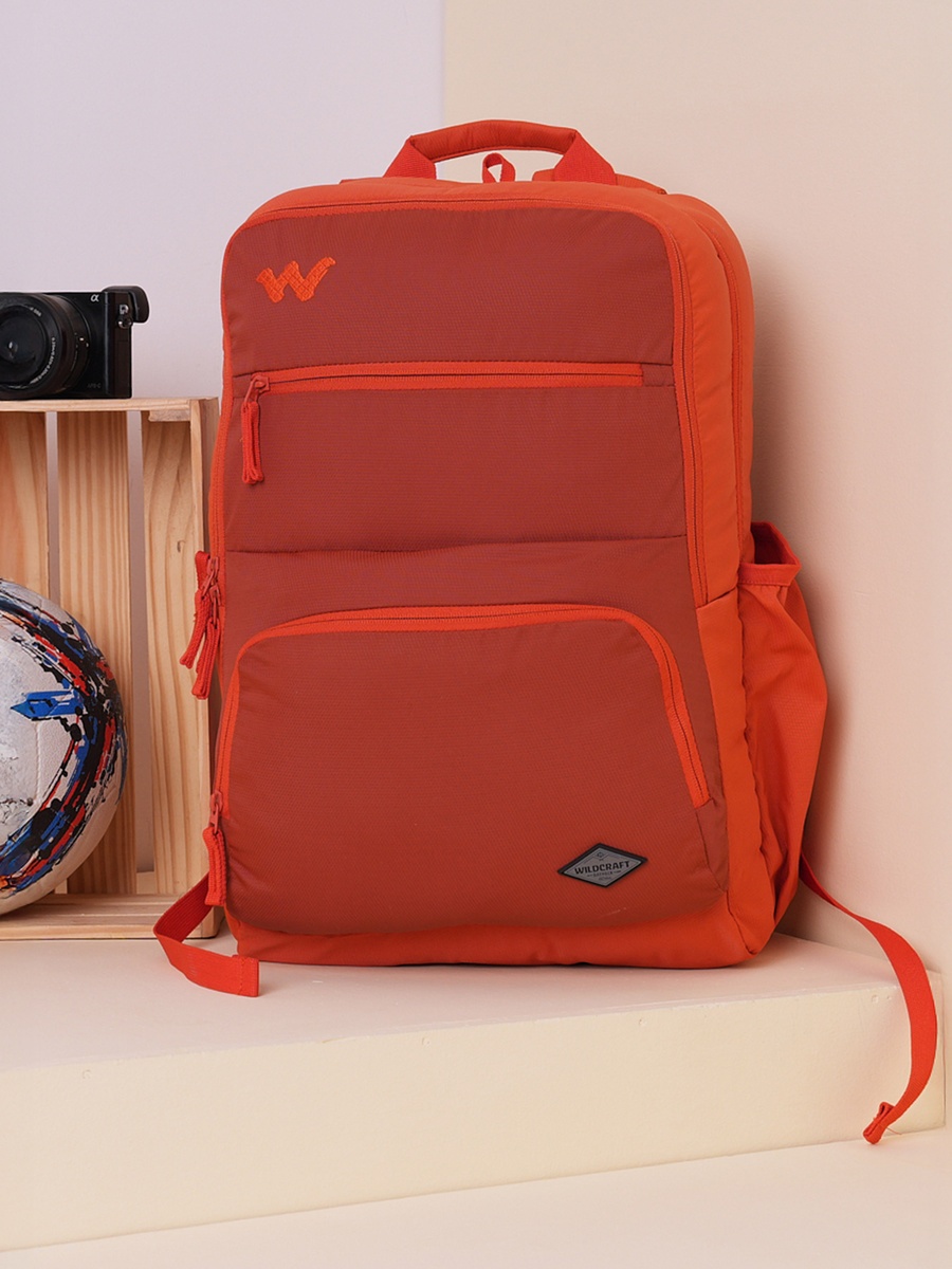 Solid School Backpack with Adjustable Shoulder Straps - 25x32x47 cm