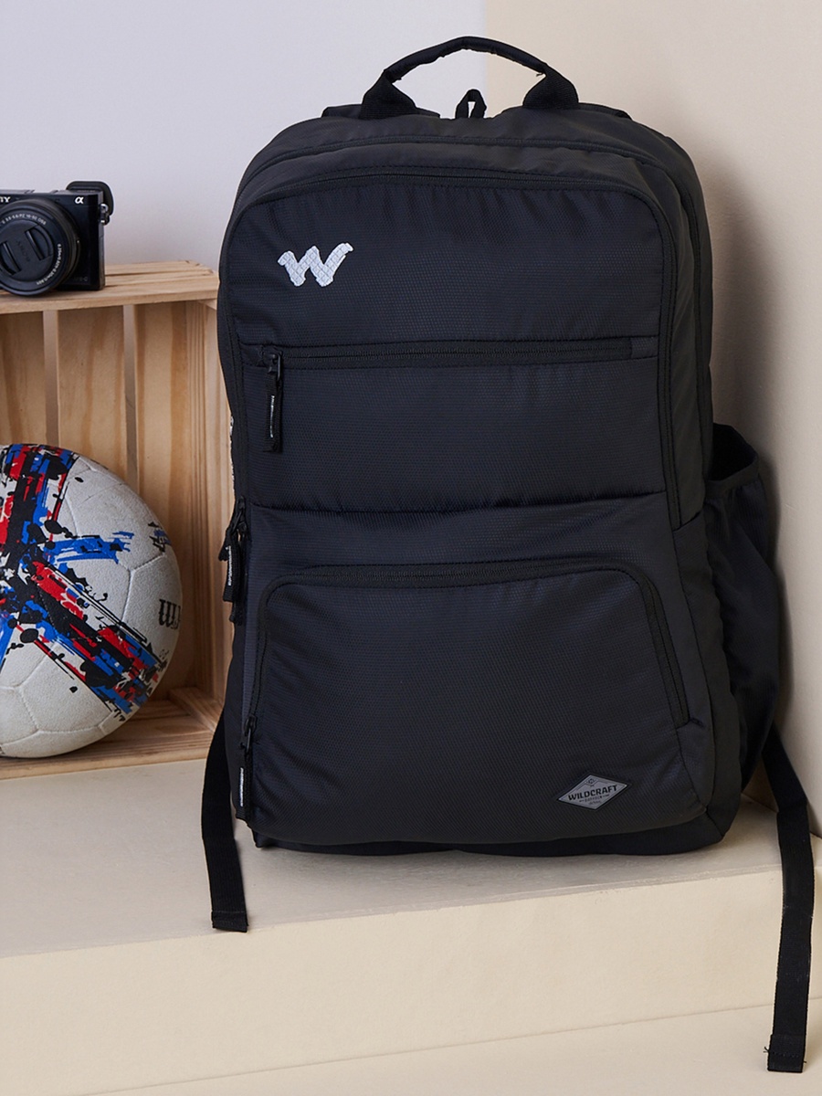 Solid School Backpack with Adjustable Shoulder Straps - 25x32x47 cm