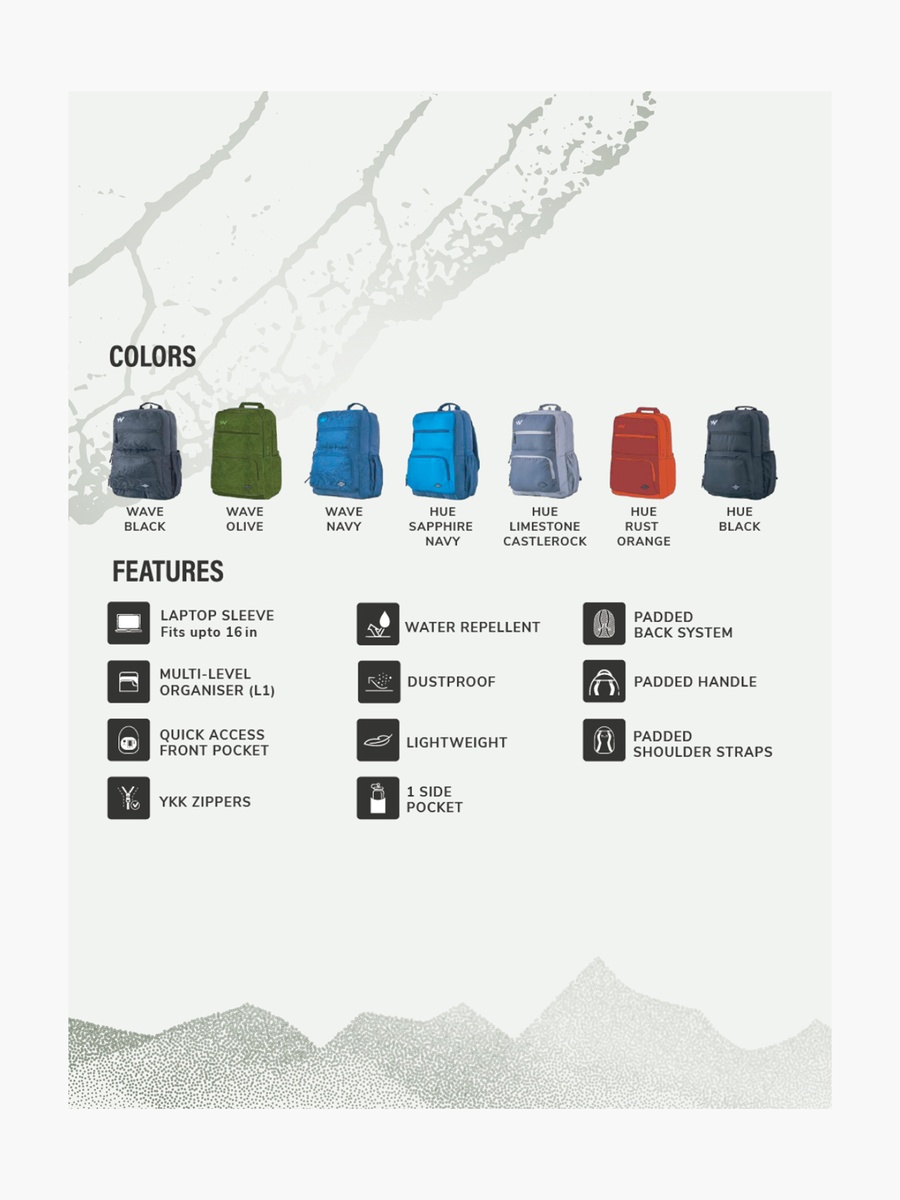 Solid School Backpack with Adjustable Shoulder Straps - 25x32x47 cm