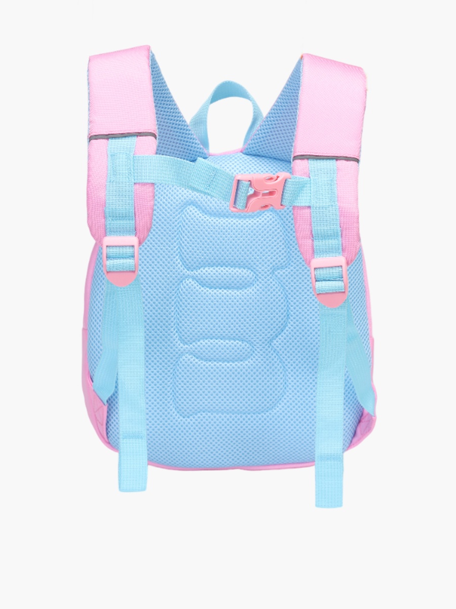 Mimi Snail Print 10-inch Backpack with Zip Closure and Eye Applique - 12x8x26 cm