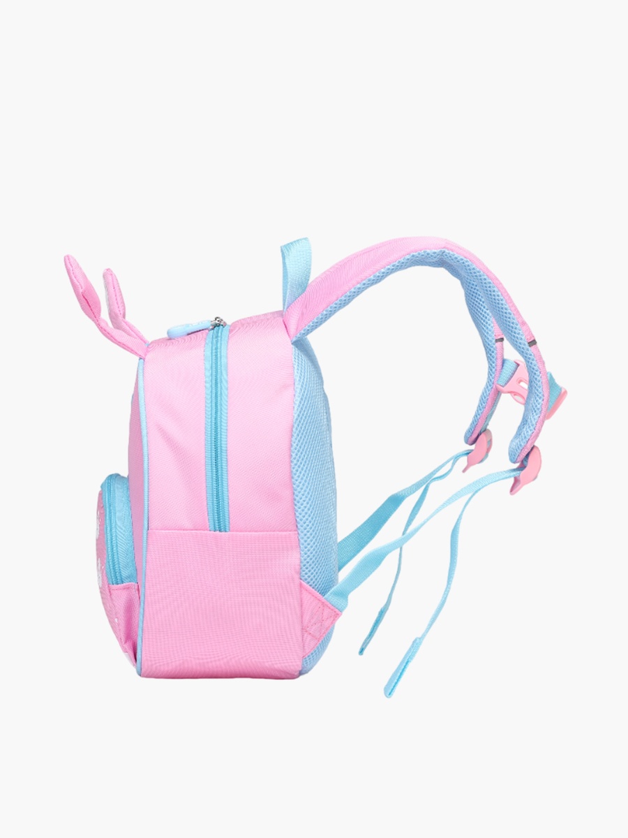 Mimi Snail Print 10-inch Backpack with Zip Closure and Eye Applique - 12x8x26 cm