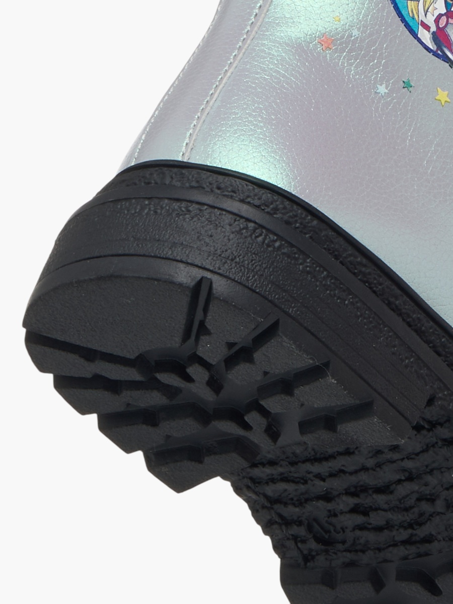 Printed Ankle Boots with Zip Closure