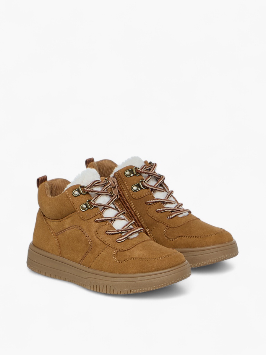 Stitch Detail Ankle Boots with Zip Closure