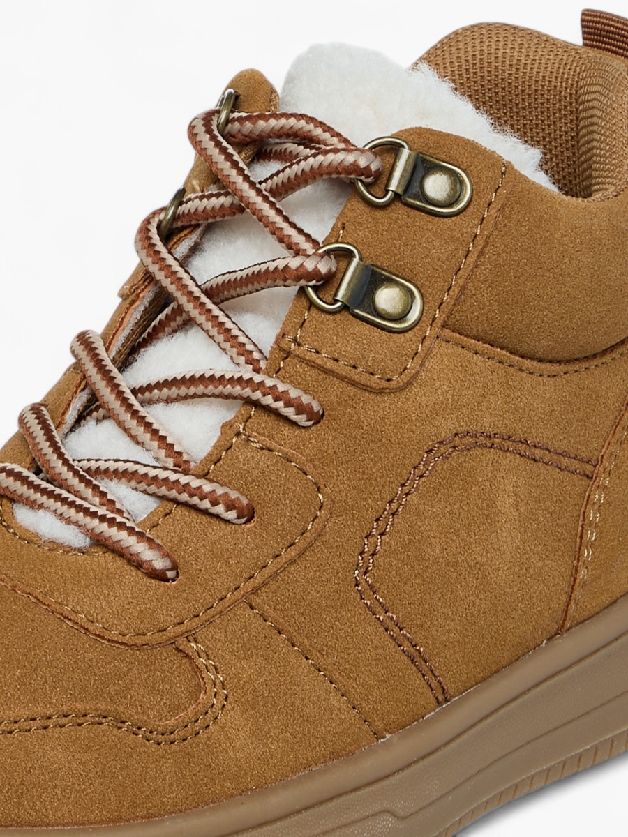 Stitch Detail Ankle Boots with Zip Closure