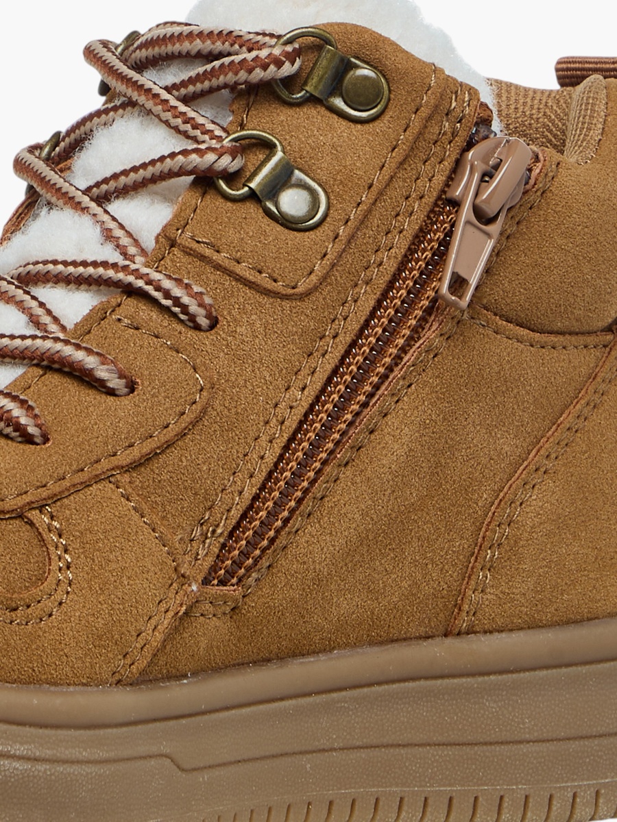 Stitch Detail Ankle Boots with Zip Closure