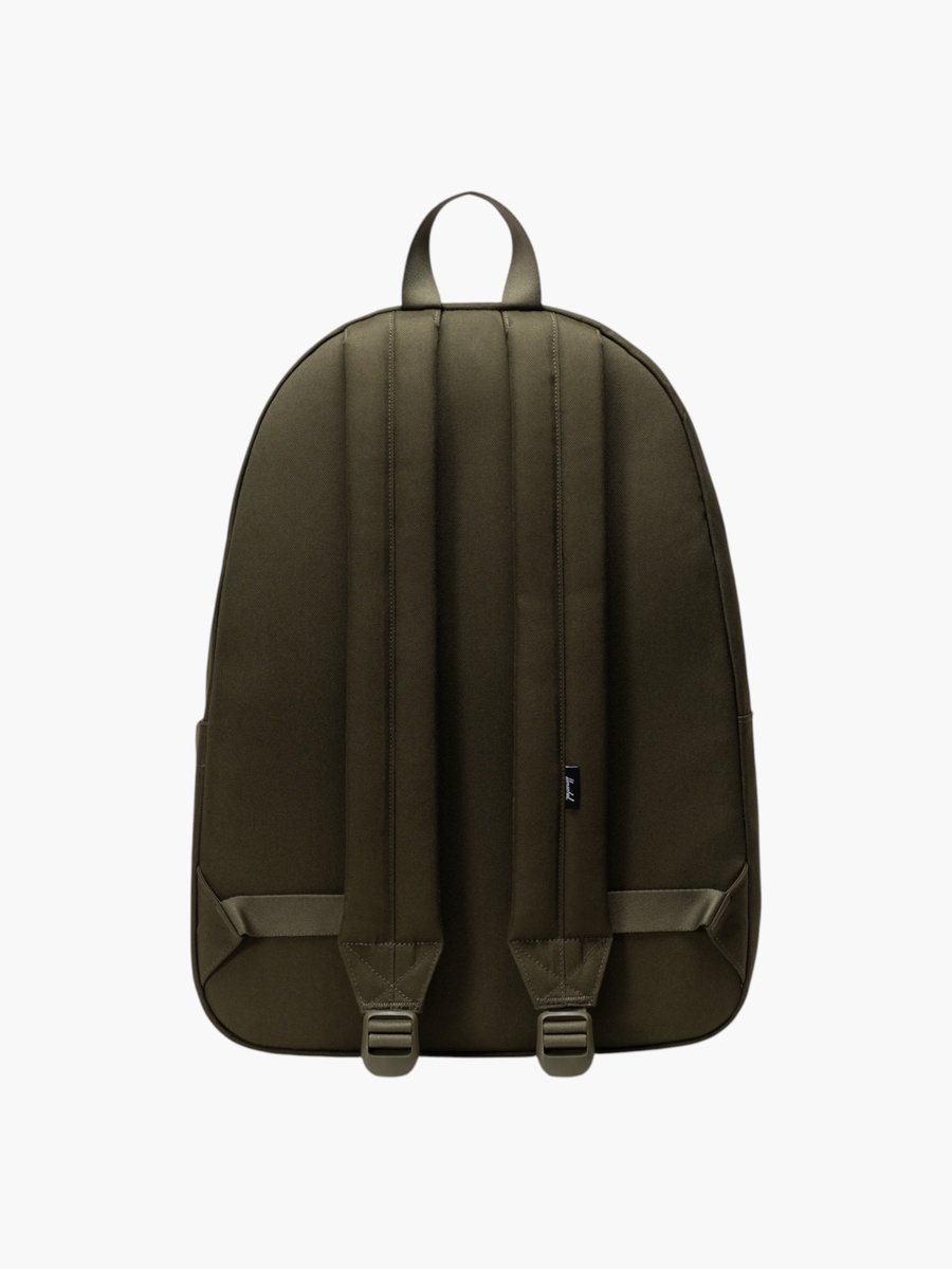Solid Backpack with Adjustable Straps and Zip Closure -  46x33x15 cm