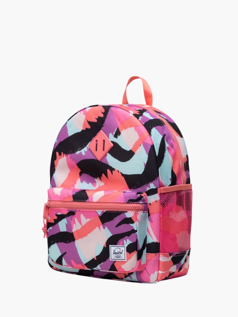 Abstract Print Backpack with Adjustable Shoulder Straps - 38x30x15 cm