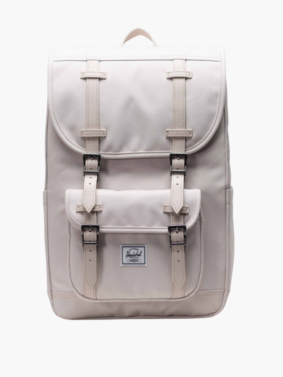 Solid Backpack with Adjustable Straps and Drawstring Closure - 43x28x14 cm