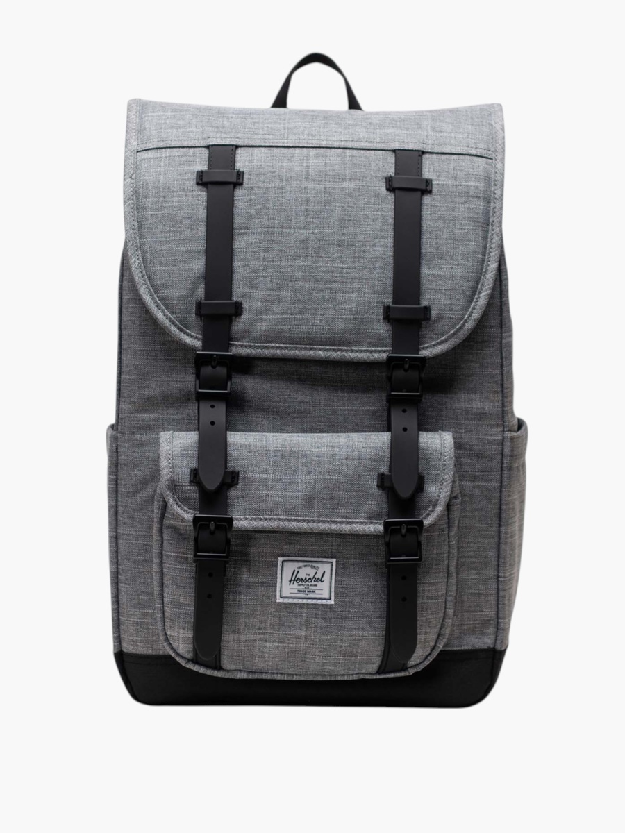 Solid Backpack with Adjustable Straps and Zip Closure - 43x28x14 cm