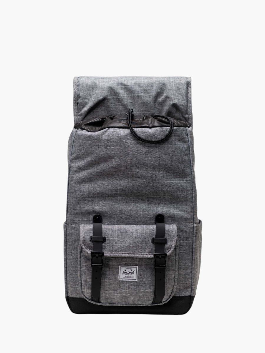 Solid Backpack with Adjustable Straps and Zip Closure - 43x28x14 cm
