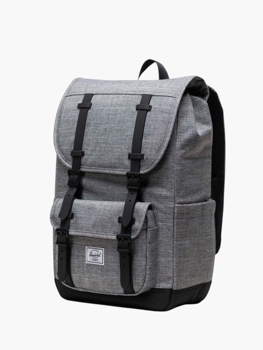 Solid Backpack with Adjustable Straps and Zip Closure - 43x28x14 cm