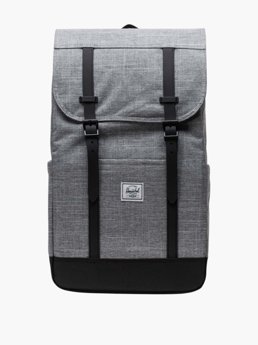 Solid Backpack with Adjustable Straps - 46x28x15 cm