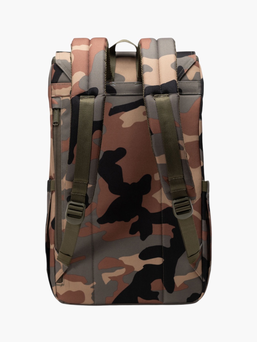 Camouflage Print Backpack with Adjustable Straps - 46x28x15 cm