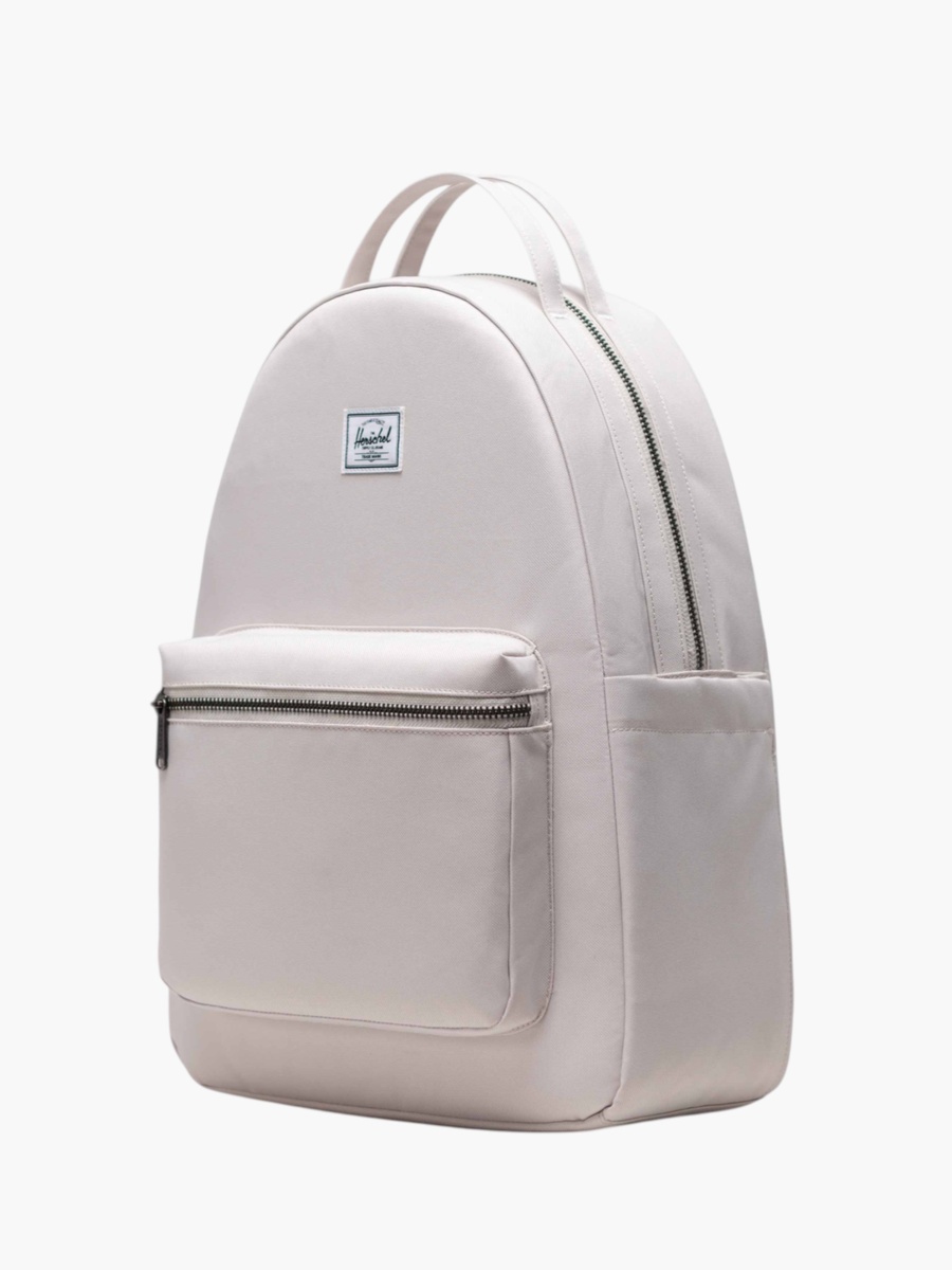 Solid Backpack with Adjustable Straps and Zip Closure - 42x30x15 cm