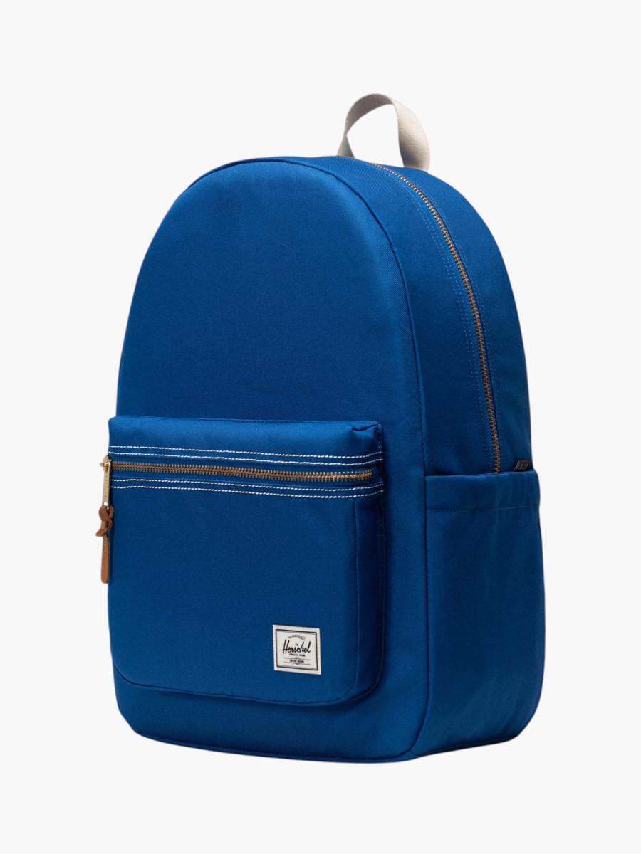 Solid Backpack with Adjustable Straps and Zip Closure - 44x29x15 cm