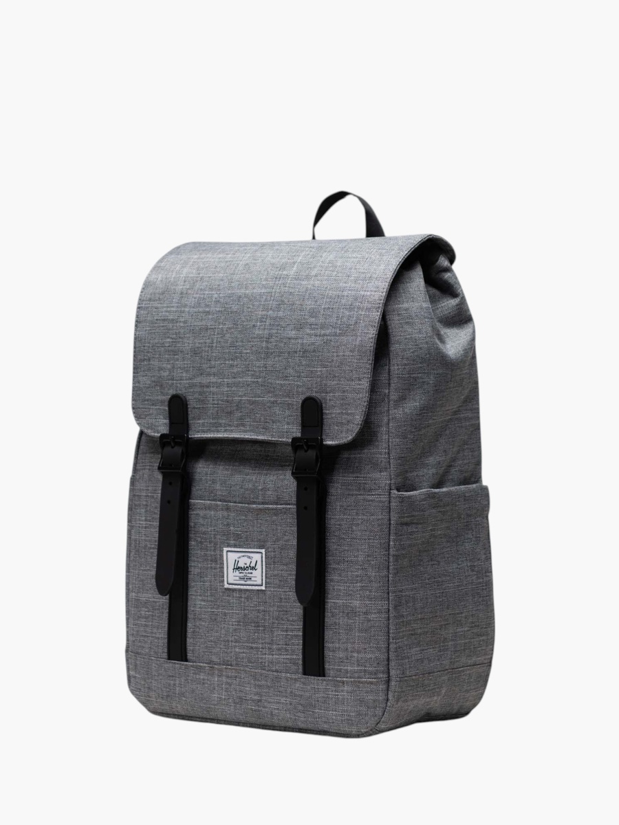 Solid Backpack with Flap and Adjustable Straps - 40x28x14 cm