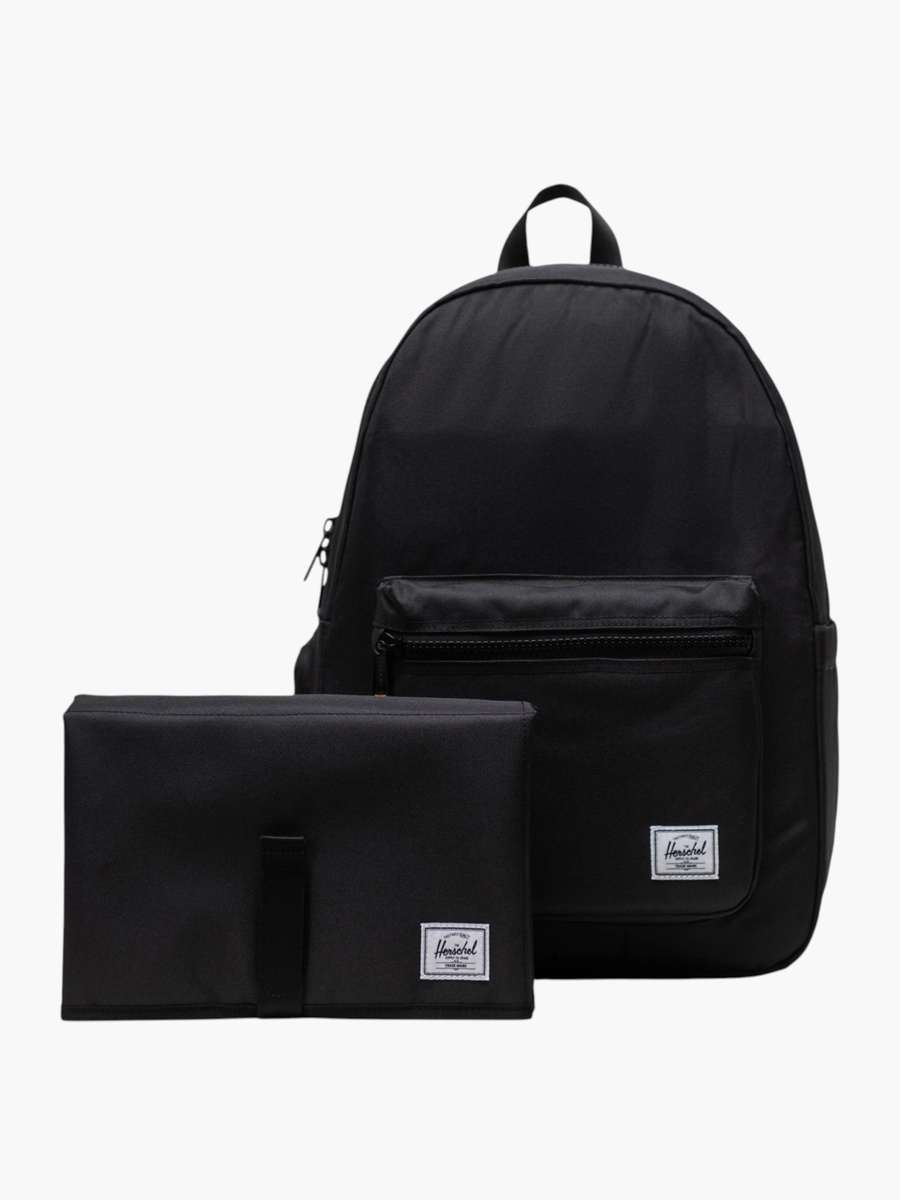 Solid Diaper Backpack with Adjustable Straps - 43x31x15 cm