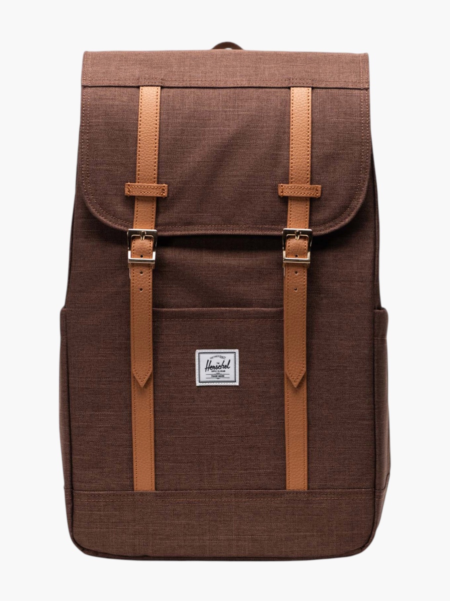Solid Backpack with Adjustable Straps - 46x28x15 cm
