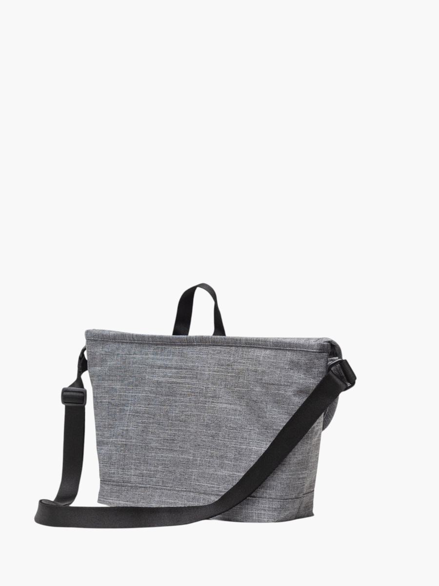 Solid Messenger Bag with Adjustable Strap and Flap Closure