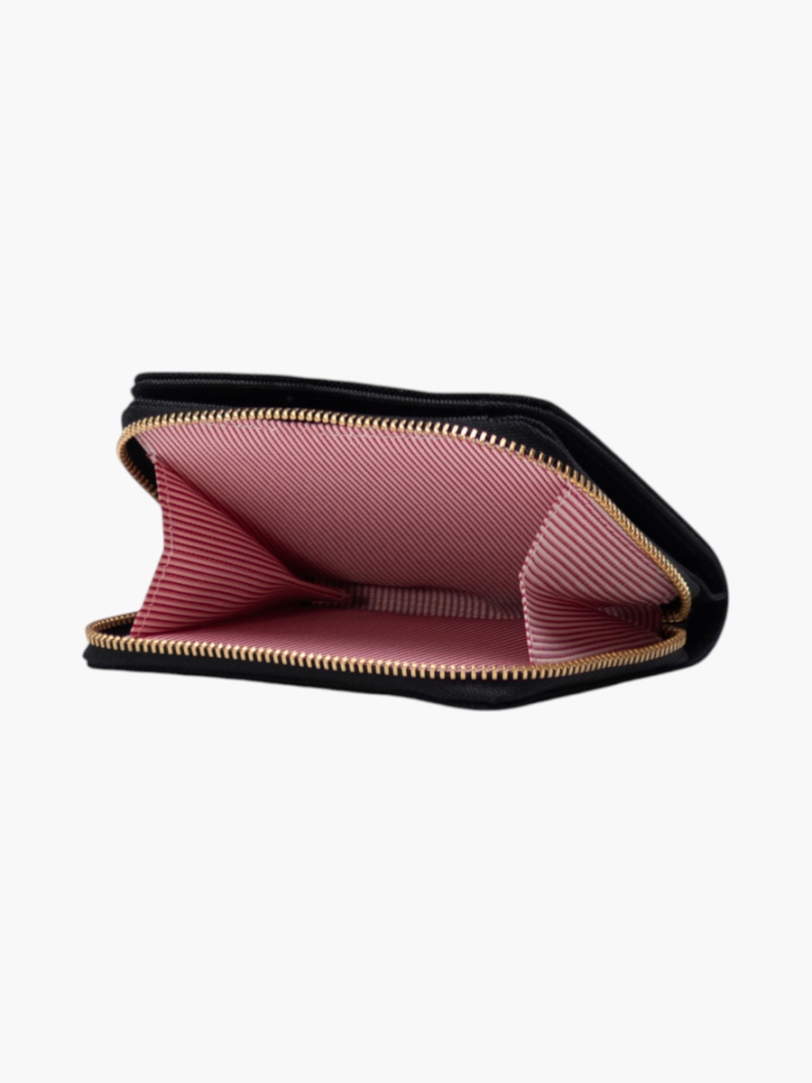 Solid Zip Around Wallet
