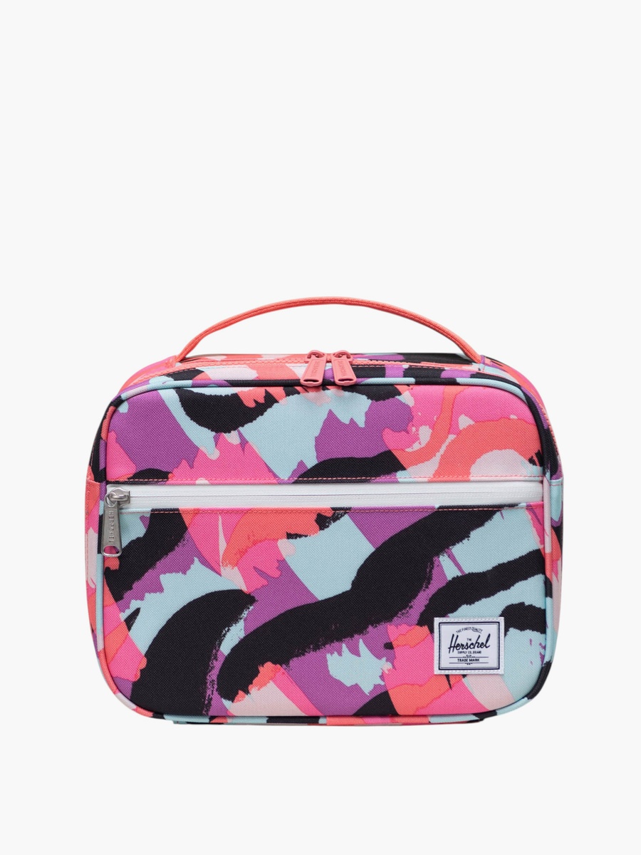 Printed Insulated Lunch Bag with Zip Closure