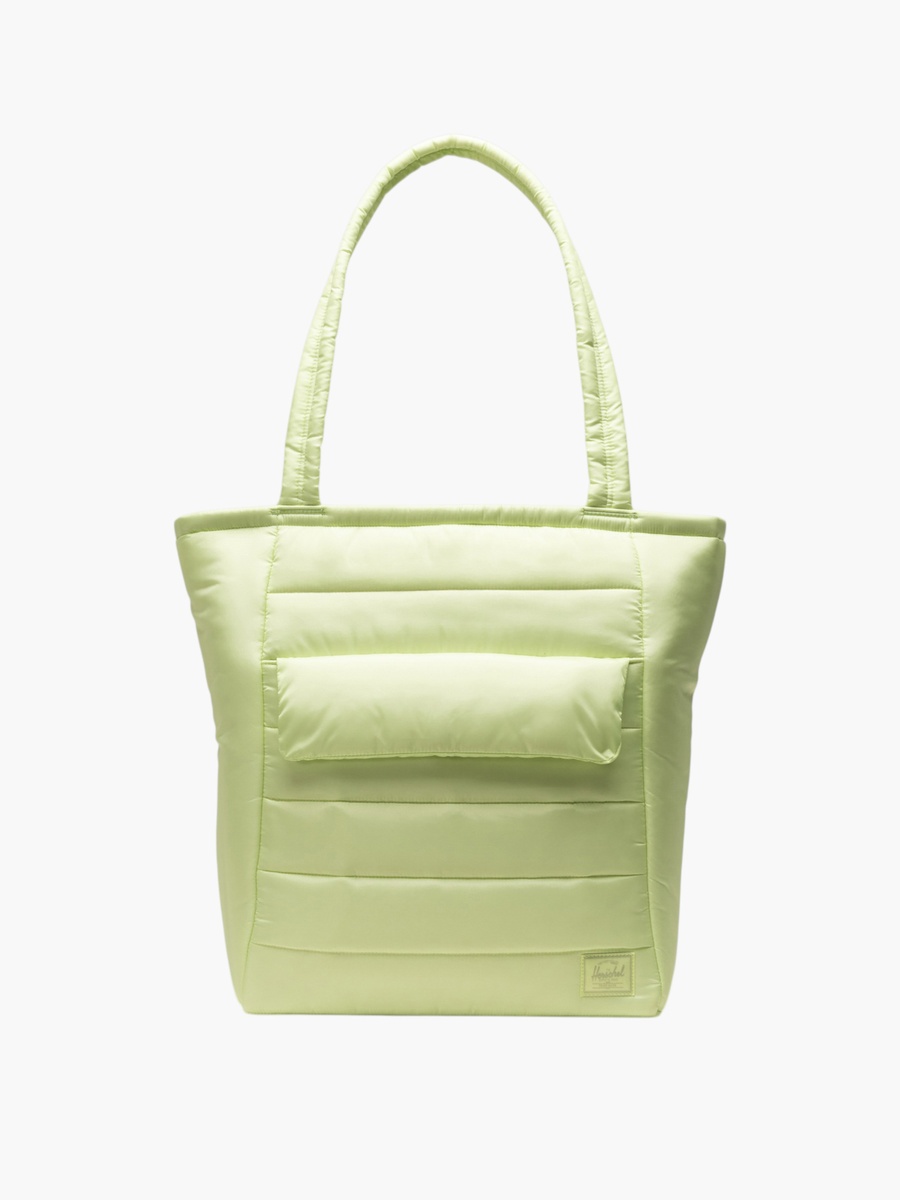 Quilted Tote Bag with Zip Closure