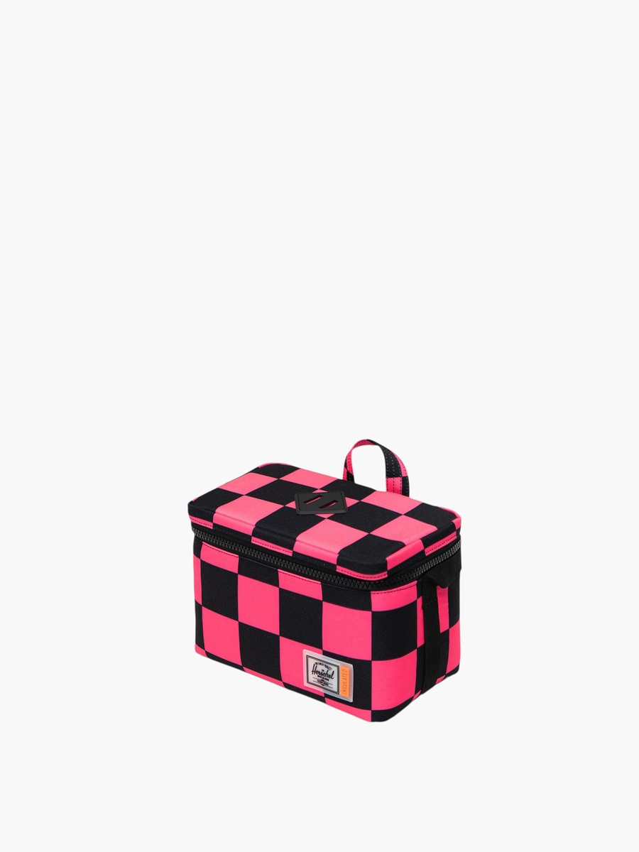 Checked Insulated Lunch Bag with Adjustable Strap
