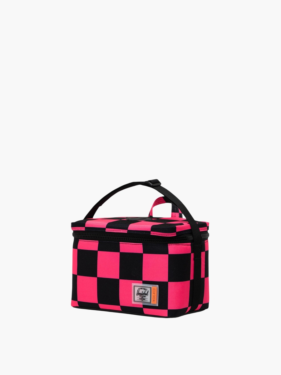 Checked Insulated Lunch Bag with Adjustable Strap