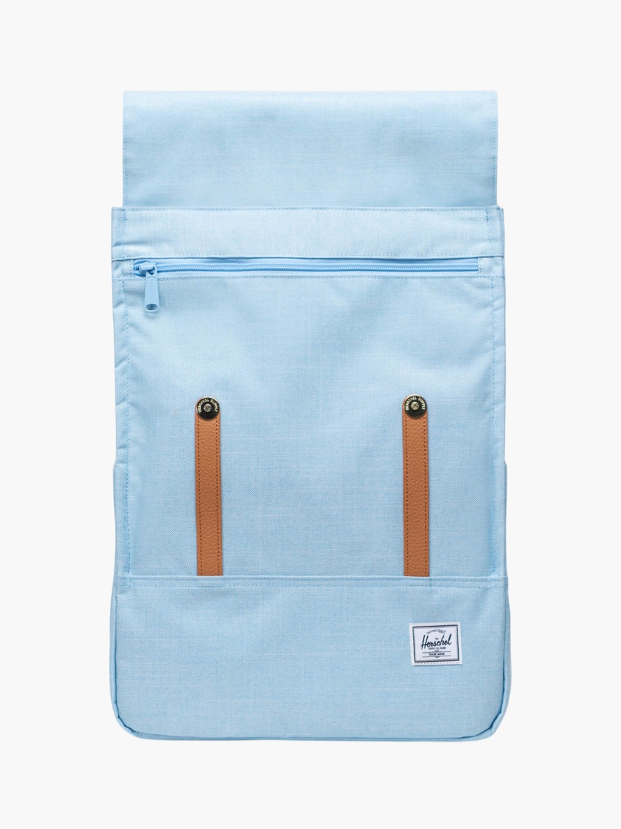 Solid Backpack with Adjustable Straps and Magentic Closure - 41x31x15 cm